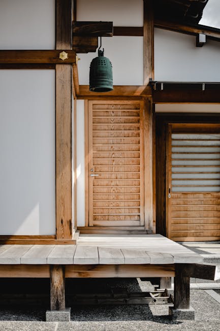 Intricately designed wooden entrance of a traditional Japanese house in Wazuka, Kyoto.